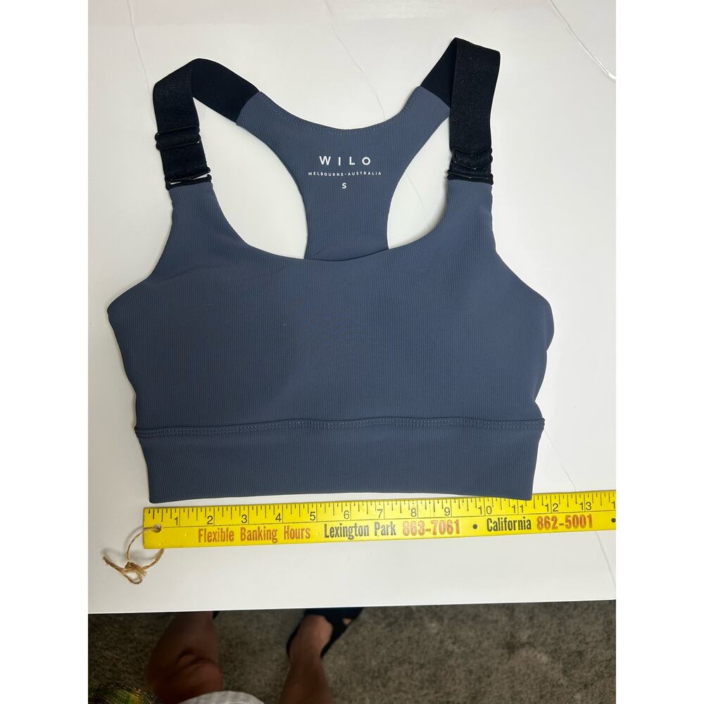 WILO Sport Bra Size Small Blue Athletic